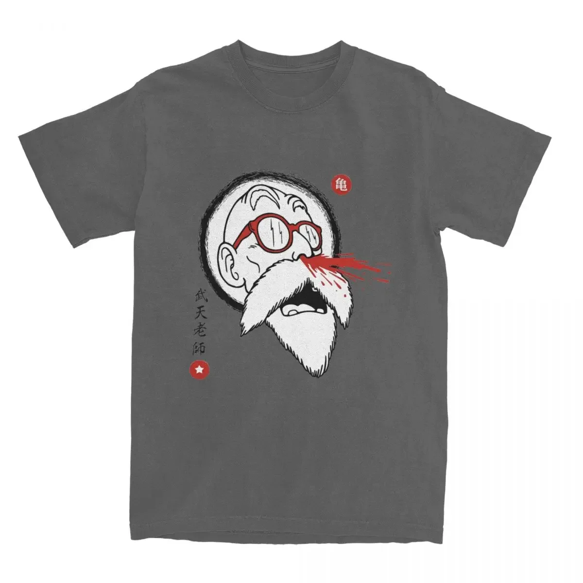 Anime Turtle Hermit Apparel Fashion Tees T-Shirts 100% Cotton Printed Clothes Master Roshi Nosebleed for Men Women T Shirts