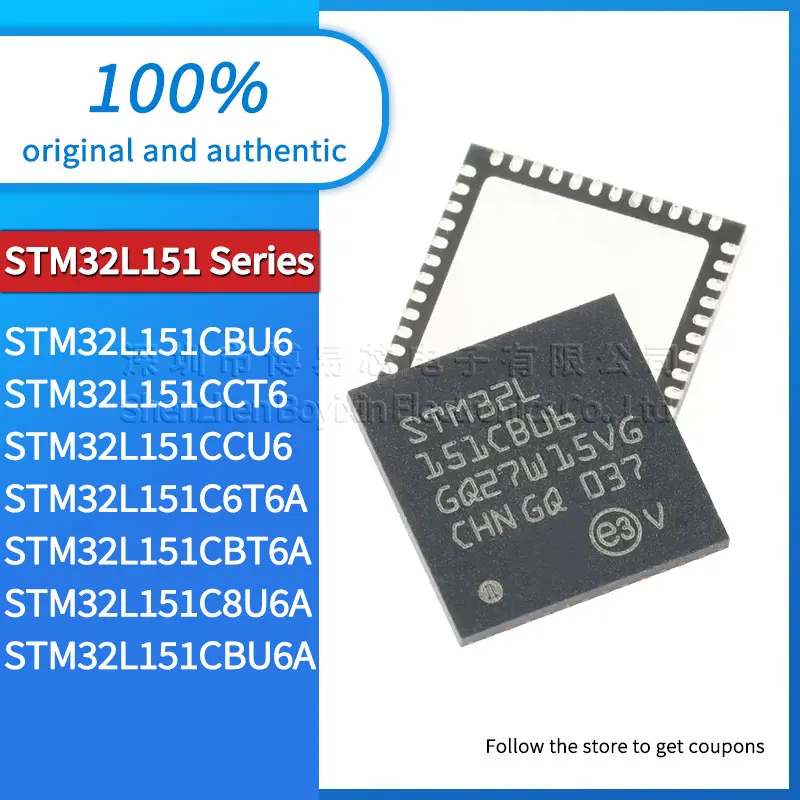 Original STM32L151CCU6 STM32L151CCT6 STM32L151CBT6A STM32L151C6T6A STM32L151CBU6 STM32L151CBU6A STM32L151C8U6A STM32L151C8U6