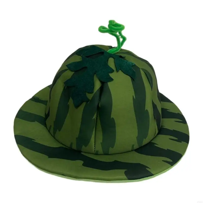 

39BC Breathable Watermelon Hat Lovely Fruit Hat for Men Women Theme Occasion