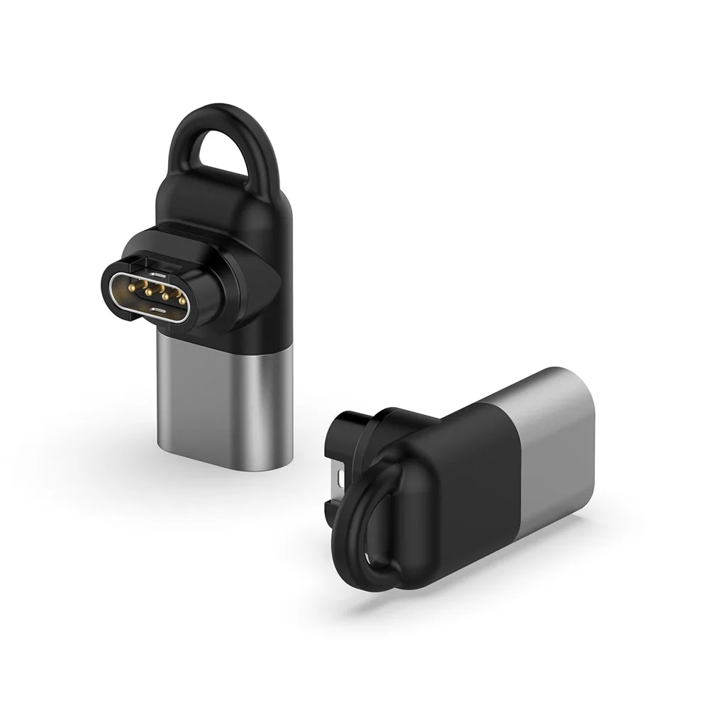 Tipo c/micro/ios usb fêmea para adaptador de carregador de 4 pinos para garmin fenix 7/6/5 instinto 2s venu 2 plus epix conversor de carregamento de relógio