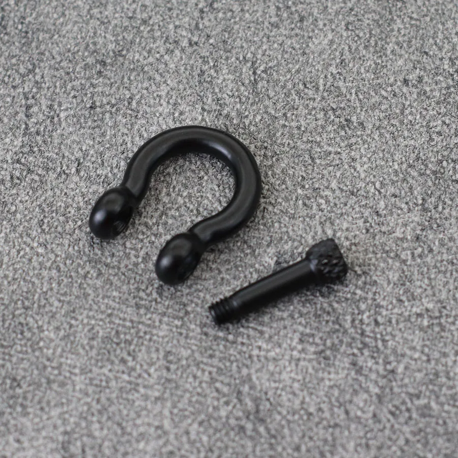 304 Stainless Steel Horseshoe Buckle Detachable For Jewelry Making Handmade DIY Accessory Black U Shape Adjustable Bracelet Bag