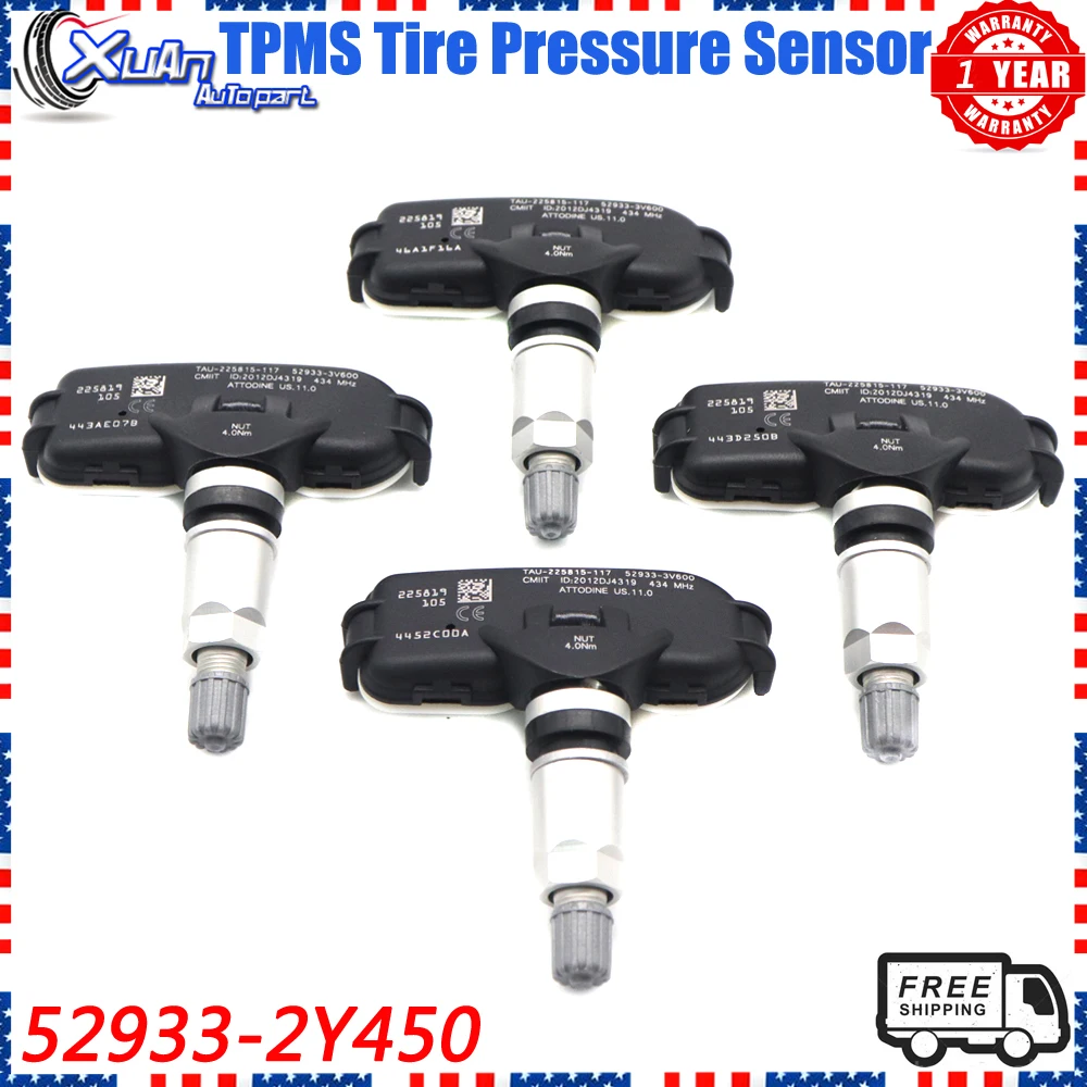 Xuan TPMS датчик давления в шинах система мониторинга 52933-2Y450 для Hyundai IX35 Kia Sportage 2013-2015 433 МГц 529332 Y450