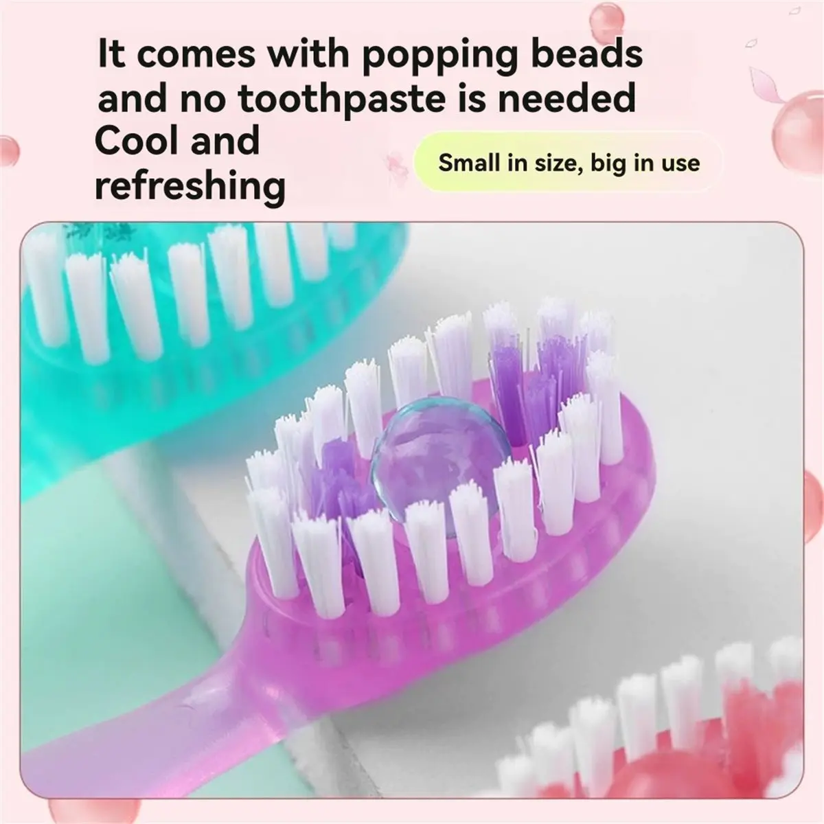 AA14 52 Pack Mini Disposable Toothbrushes 5-in-1 Portable Pre-Pasted Travel Toothbrush with Toothpaste Tongue Scraper