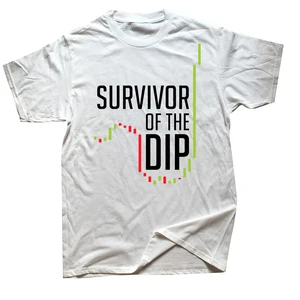 Mercado de Comércio de Criptomoedas Masculino T-Shirt, Algodão Streetwear, Manga Curta, Sobrevivente da Moda Dip, Bitcoin, Streetwear, Roupas 10 principais vendas mercado livre criptomoedas - №8