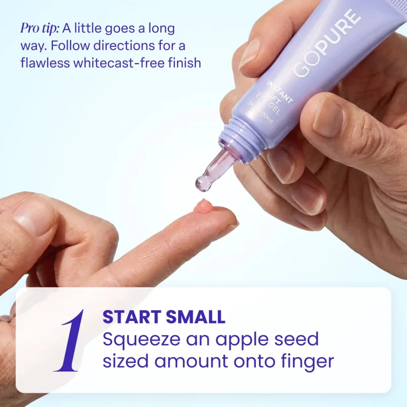 

GOPURE Instant Lift Eye Gel - For Puffiness & Bags, Wrinkles, Fine Lines and Dark Circles, Anti Aging Skin Care
