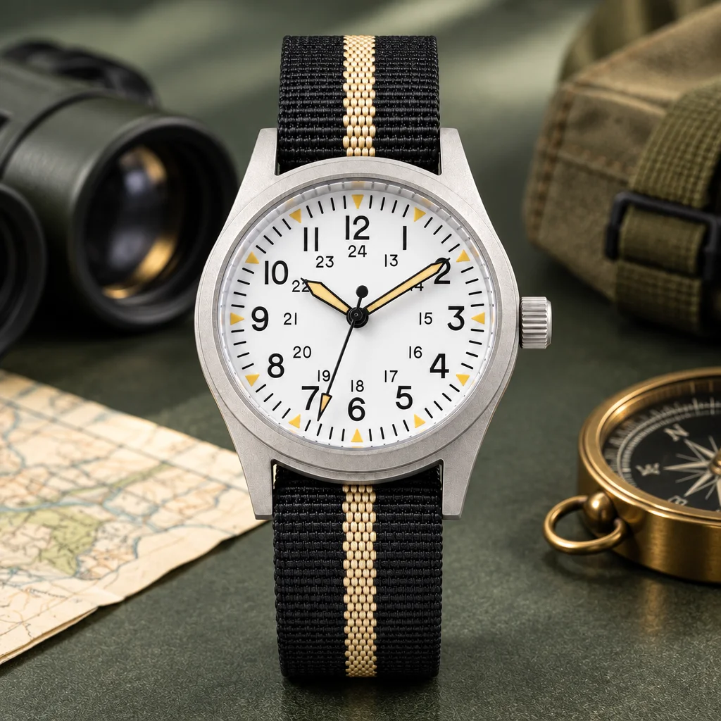 militrek-men-quartz-watch-vh31-sweep-movement-37mm-316l-stainless-sapphire-ar‑coating-100m-waterproof-luminous-wristwatch