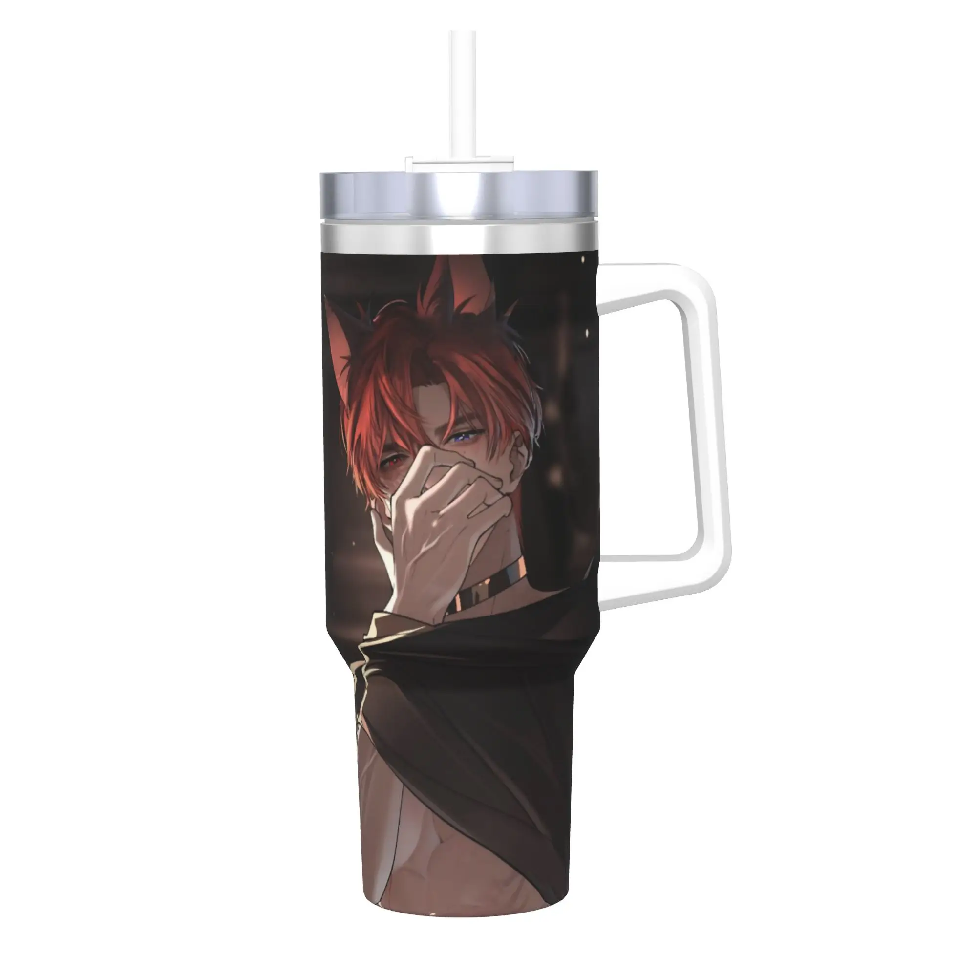 

Love and Deepspace Valko 40oz Tumbler Stainless Steel Double Wall Vacuum Insulated Travel Mug With Straw