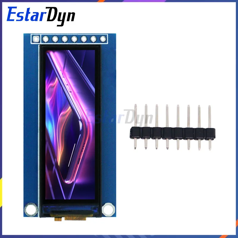 1.68-inch TFT LCD screen, NV3007 small screen, 142*428 long strip screen, LCD full view angle, SPI color screen