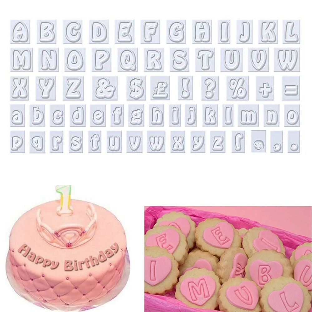 

Biscuits Baking Printing Alphabet Mold Cookies Cutter Word Press Stamp Baking Mold Cake Curling Embossing Mold Cookie DIY Tools