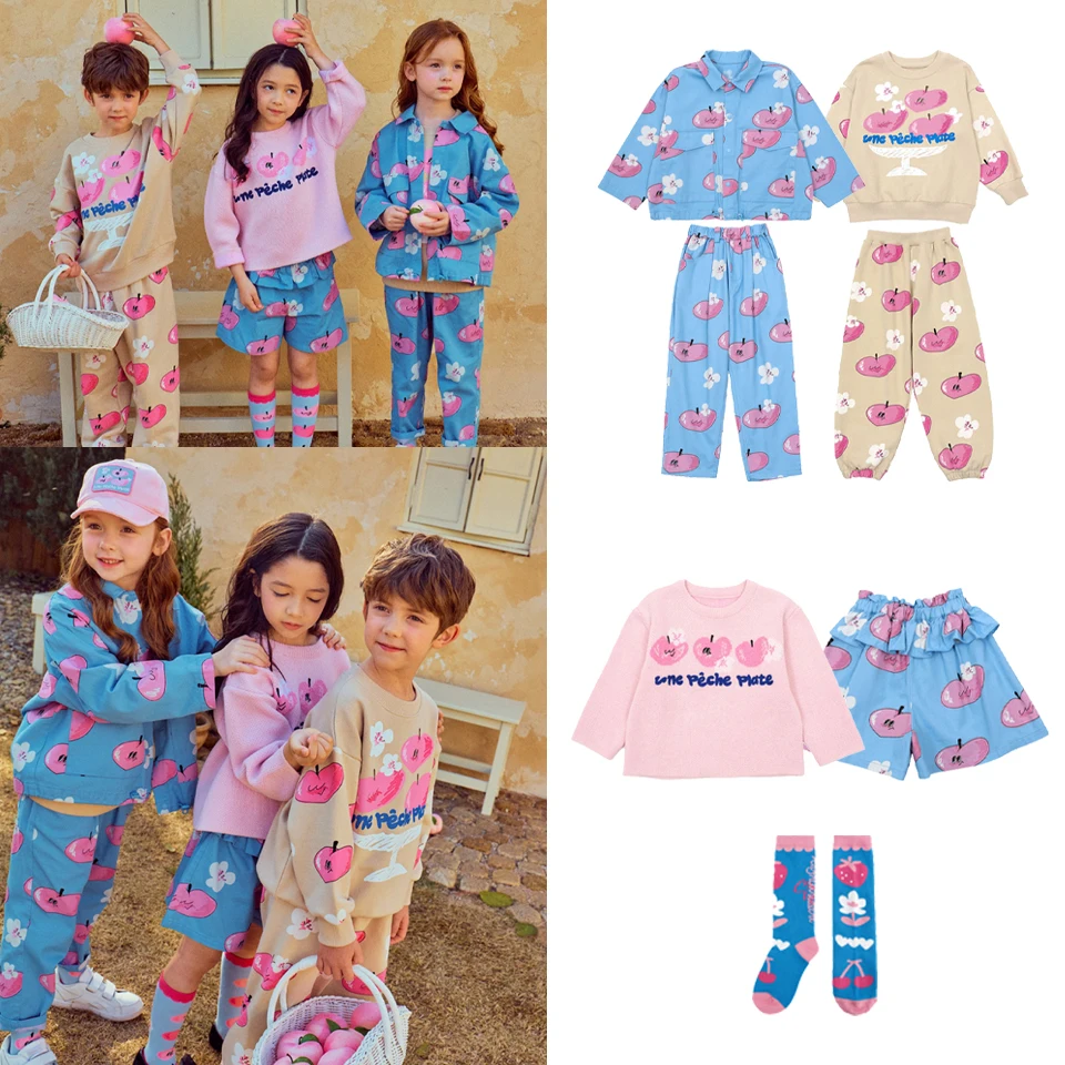 

2025SS Children's Top And Bottom Clothes Set Baby Girls Clothes Boys Clothing Child Sets For Children Mother Kids Girl Outfits