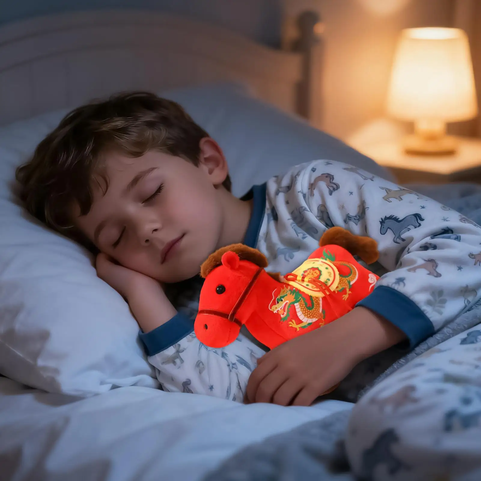 馬年ぬいぐるみ 2026 中国のぬいぐるみ ソフトドール 子供へのギフト 誕生日 クリスマス 新年のお祝い