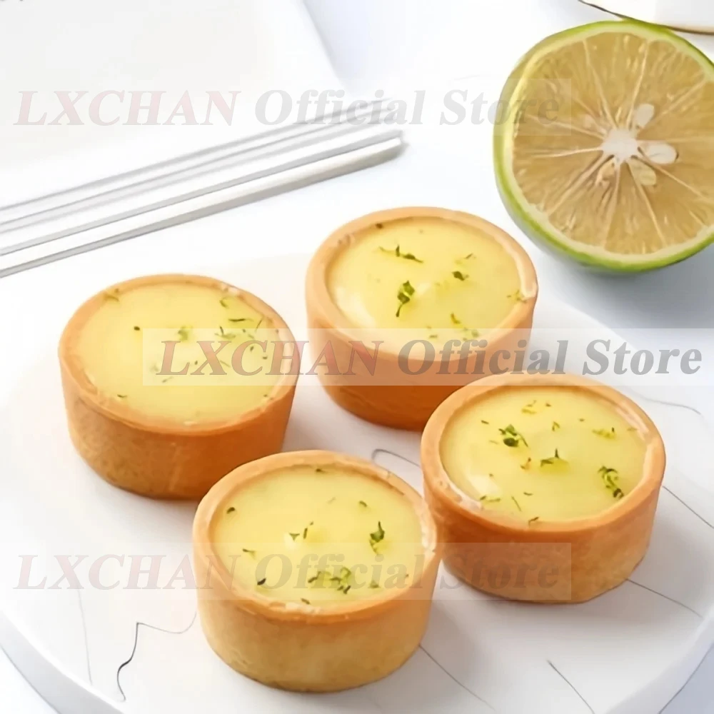 LXCHAN Commercial Manual Egg Tart Shape Machine Stainless Steel Non-Stick Cupcake Mold Multiple Size Baking Mould Pastry Tool