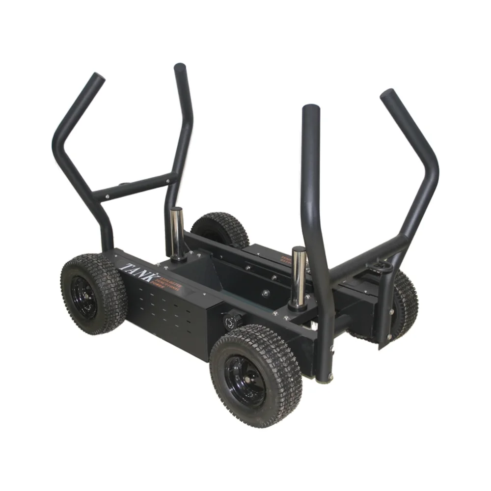 Newest Steel Tank Sled For Indoor Strength Training Multi-Function Free Weight Fitness Equipment With Torque Trainer Wheels