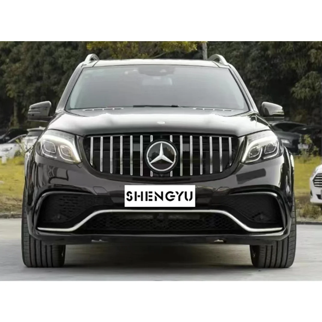 

Suitable for benz GLS X166 2016-2019 Change to GLS63 AMG Bumpers Grille Front and Rear Lip