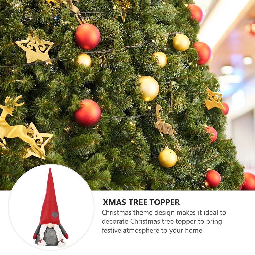 

Gnome Christmas Topper Xmas Tree Decor Iron Wire Star Ornament Party Supplies Winter Holiday Decoration Tree Topper
