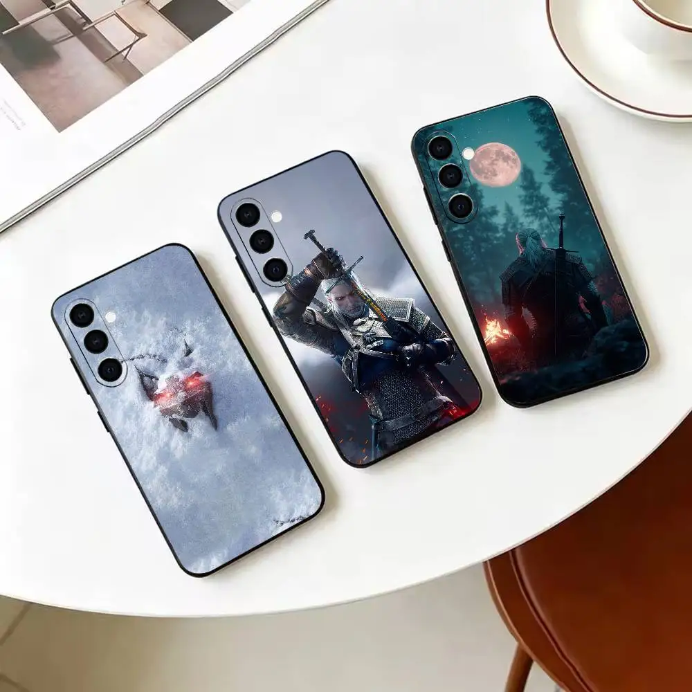 Cool W-Witcher W-Wiedzmin-n Black Soft Silicone Phone Case for Samsung Galaxy A73, A42, A72, A70, A53, A52, A51