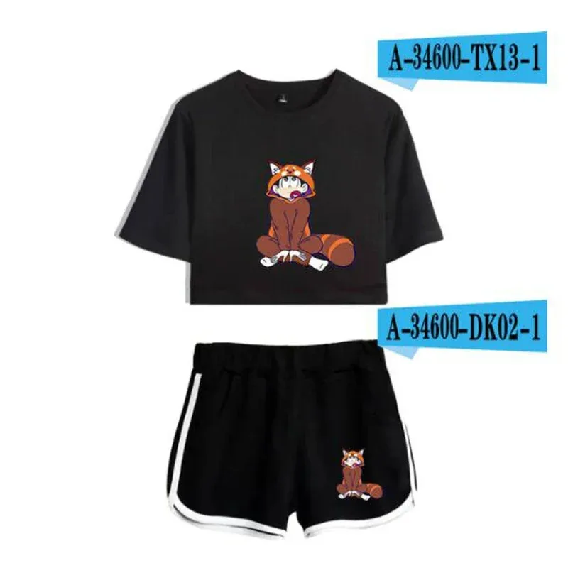 

Летние комплекты AAA 2025 Osomatsu San Matsuno Ichimatsu, укороченный топ с короткими рукавами, шорты, спортивные костюмы, женские спортивные костюмы, двух предметов