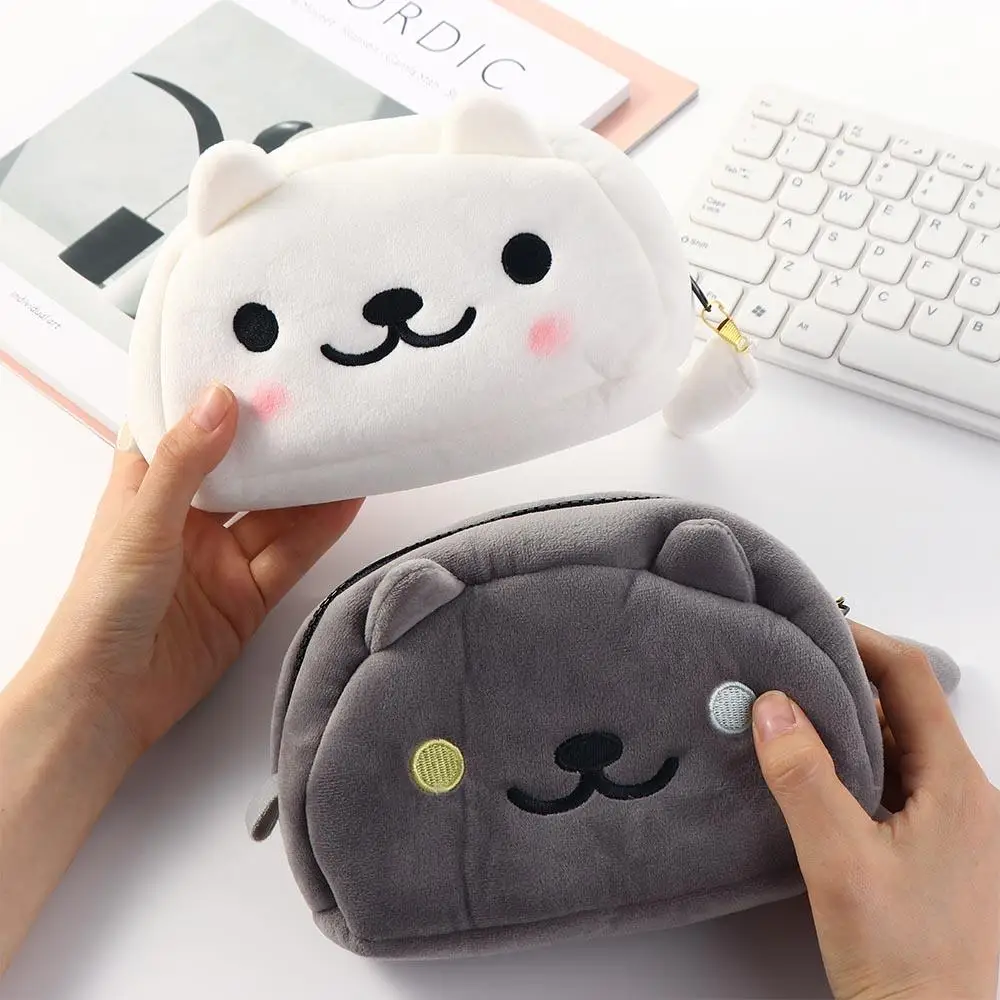Pen Bag Makeup Organizer Large Capacity Handbook Bag Cat Pencil Bags Cosmetic Cases Stationery Organizer  Pencil Bag