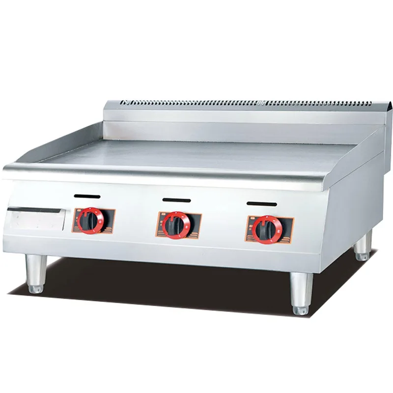CX Desktop Gas Flat Grilling Furnace Commercial Pancake Machine Teppanyaki Multifunctional, Spreading and Baking