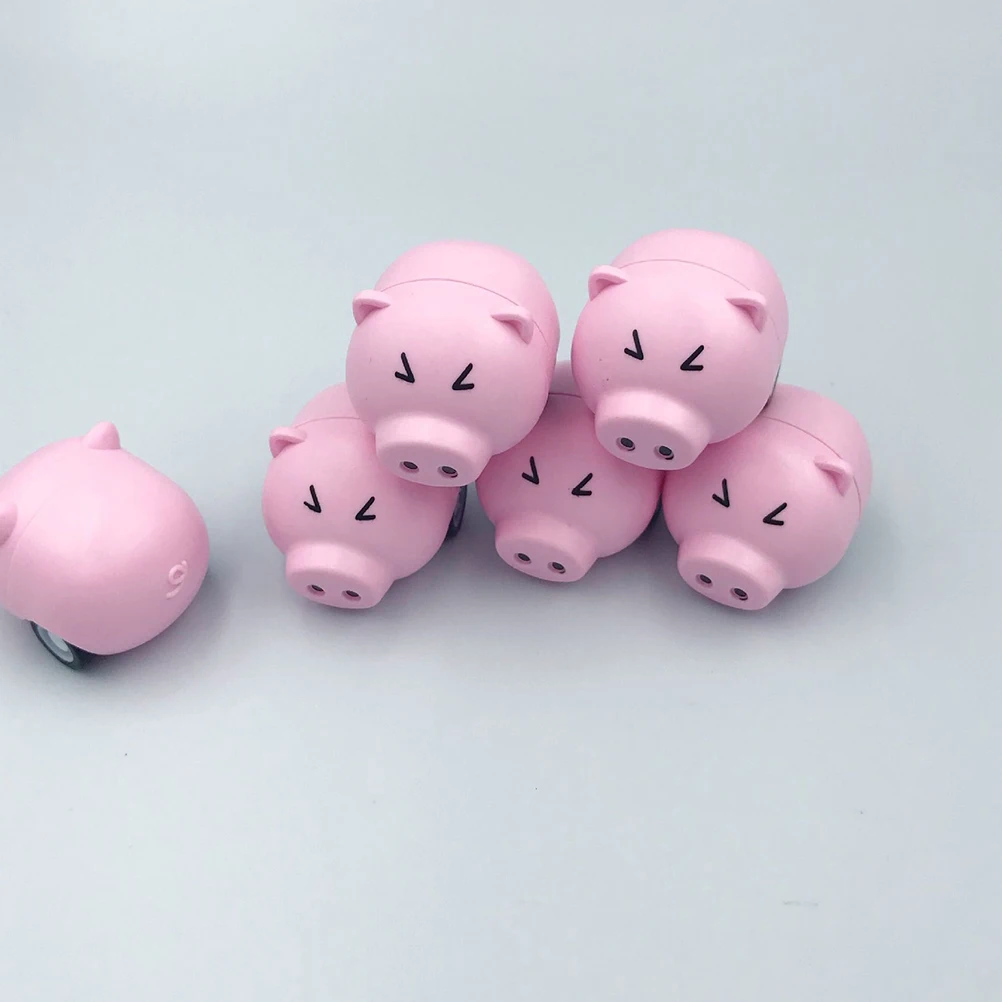 

18 Pcs Mini Pig Back Rider Toy for Boys and Girls Inertia Pull Car Shaped Toys Kids Play