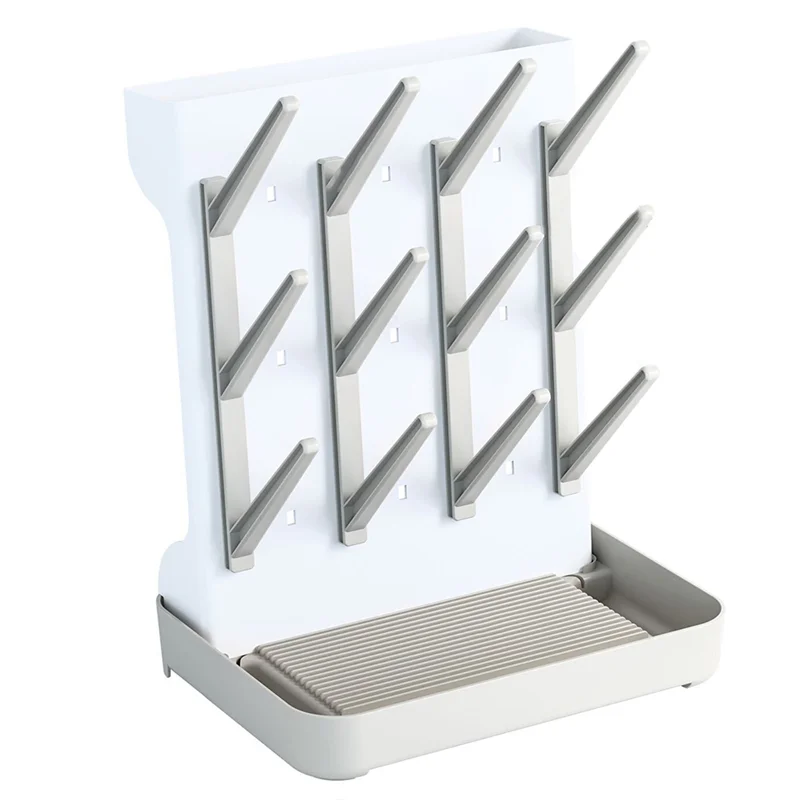 X18A-Baby Bottle Drain Rack Bottle Drain Rack Rack Drying Rack For Baby Bottle Space-Saving Organizer For Baby Bottles,Breast Pu