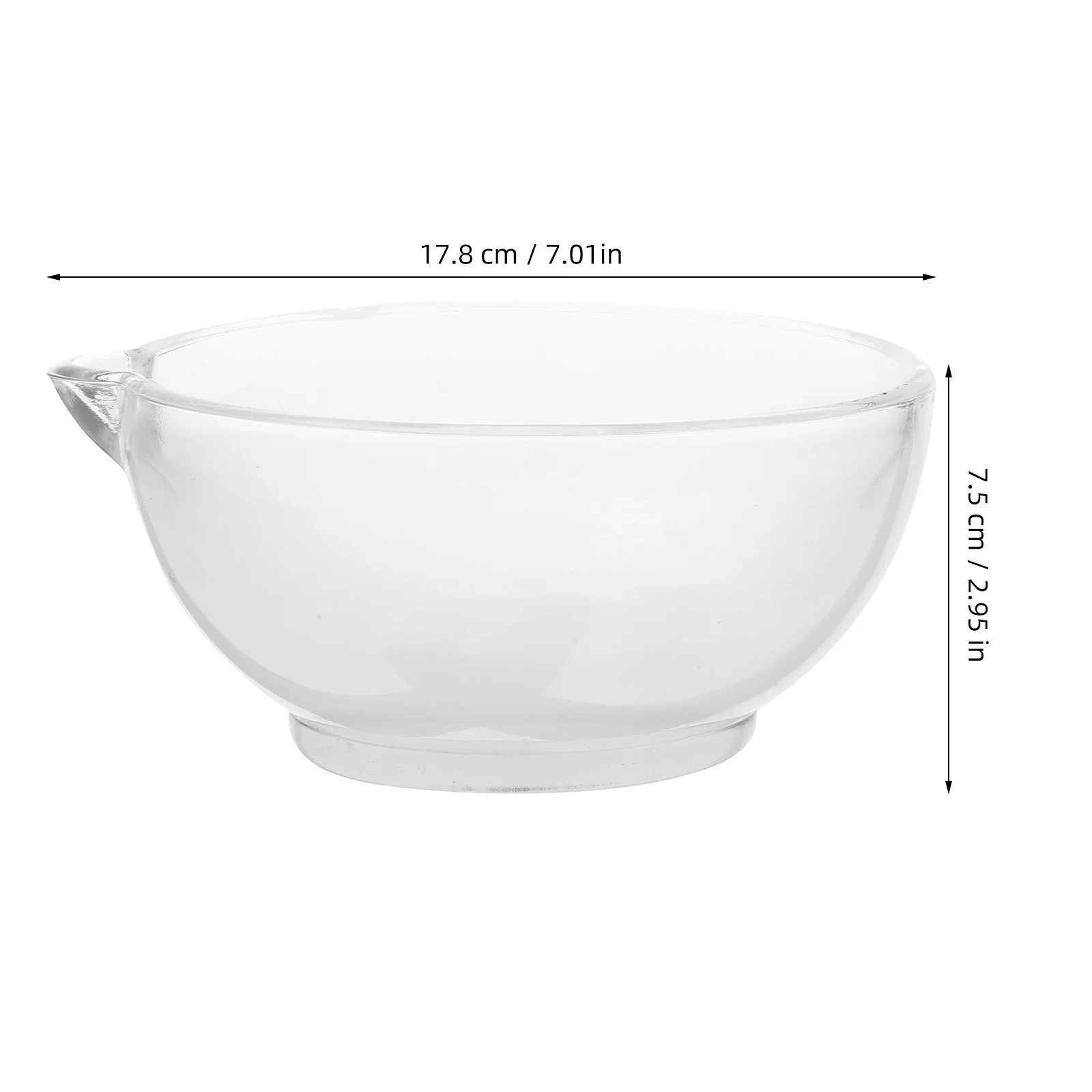 1Set Lab Pestle Glass Bowl Set Non Slip Base Heavy Duty Grinding Tool Kitchen Glass Bowl and Pestle Lab Bowls Labs Supplies