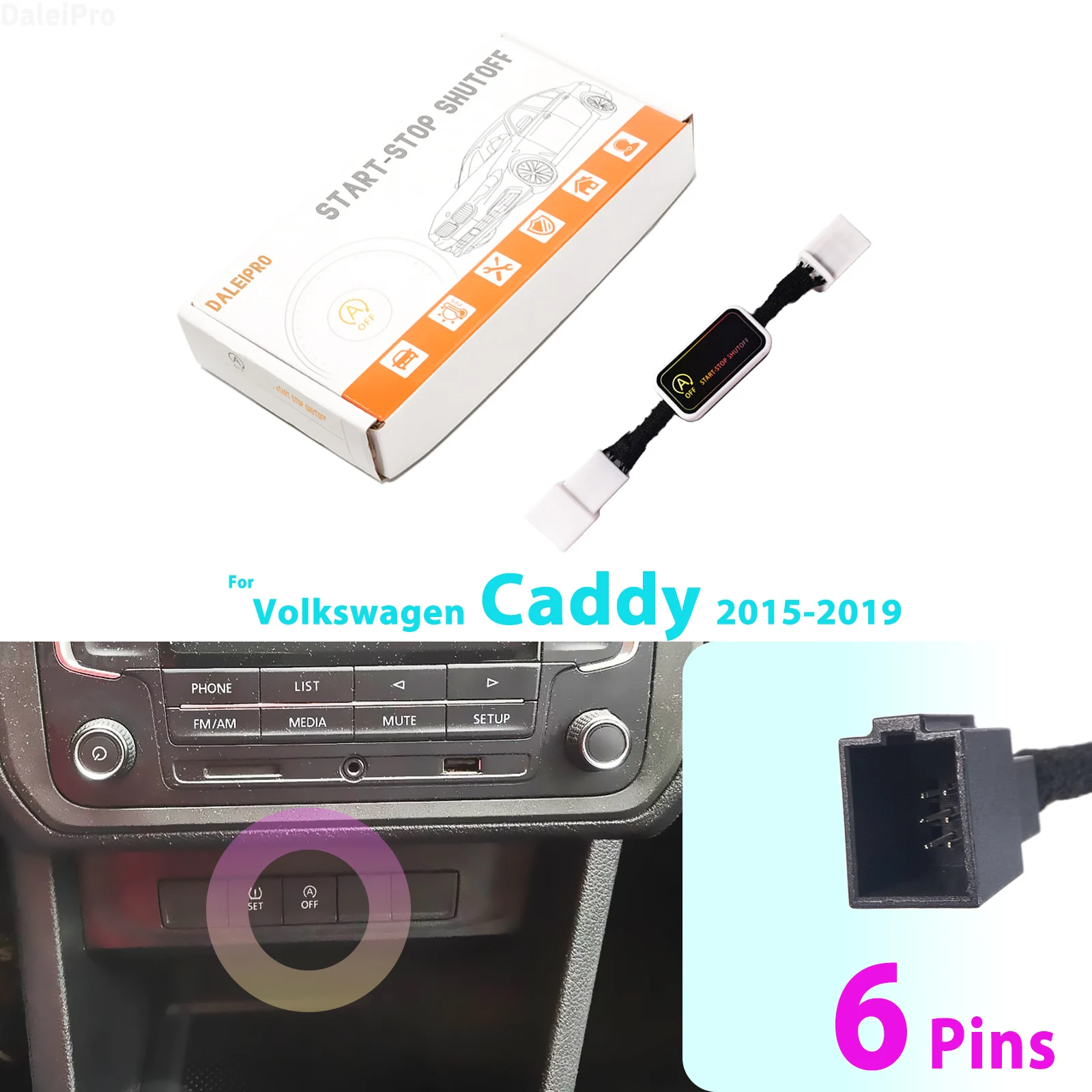 Für Volkswagen VW Caddy 2K 2015-2019 Automatische Stop Start Motor System Speicher Modul Abbrechen Auto Auto Start Stop schalter – Detail 2