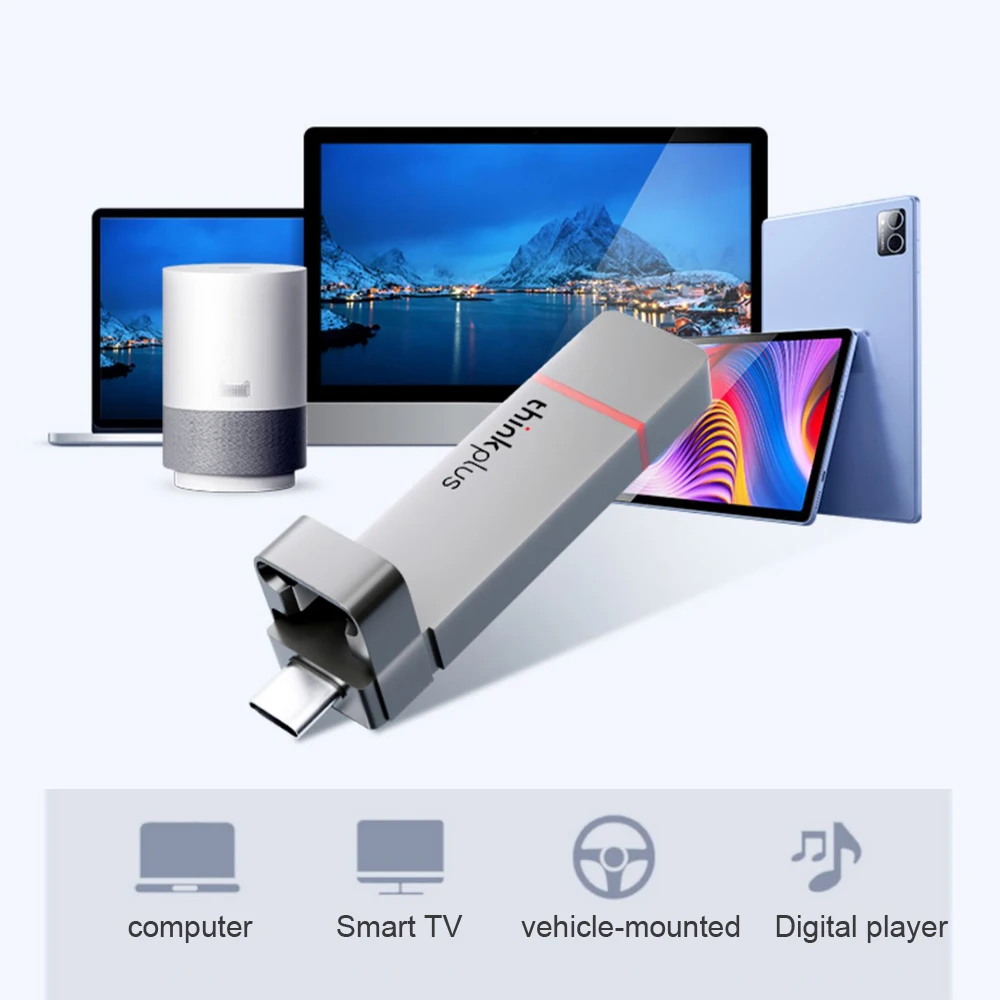 Lenovo thinkplus TU200 Портативный твердотельный USB диск 128 ГБ 256 ГБ 512 ГБ 1 ТБ USB3.2/Type-C двойной порт Por твердотельный металлический u-диск