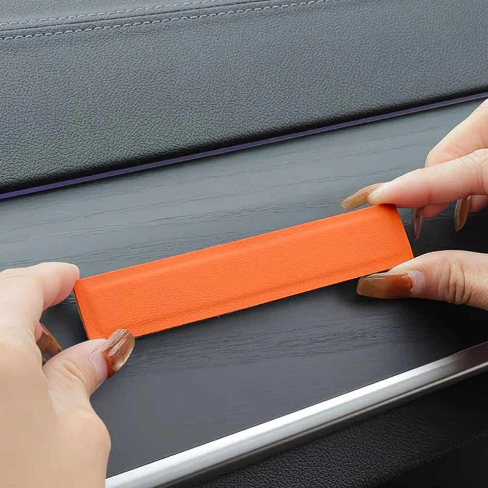 Nappa Leather Curved Magnetic Eyeglasses Case With Magnetic Strip Multi-Scene Installation For Zeekr 7X 8X 9X 2026-2027