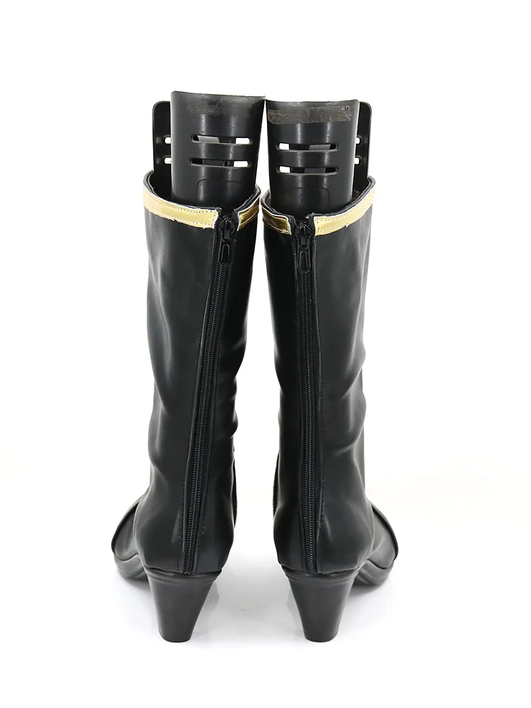 Sepatu Cosplay Derby Narita Brian, sepatu bot Cosplay hitam Halloween