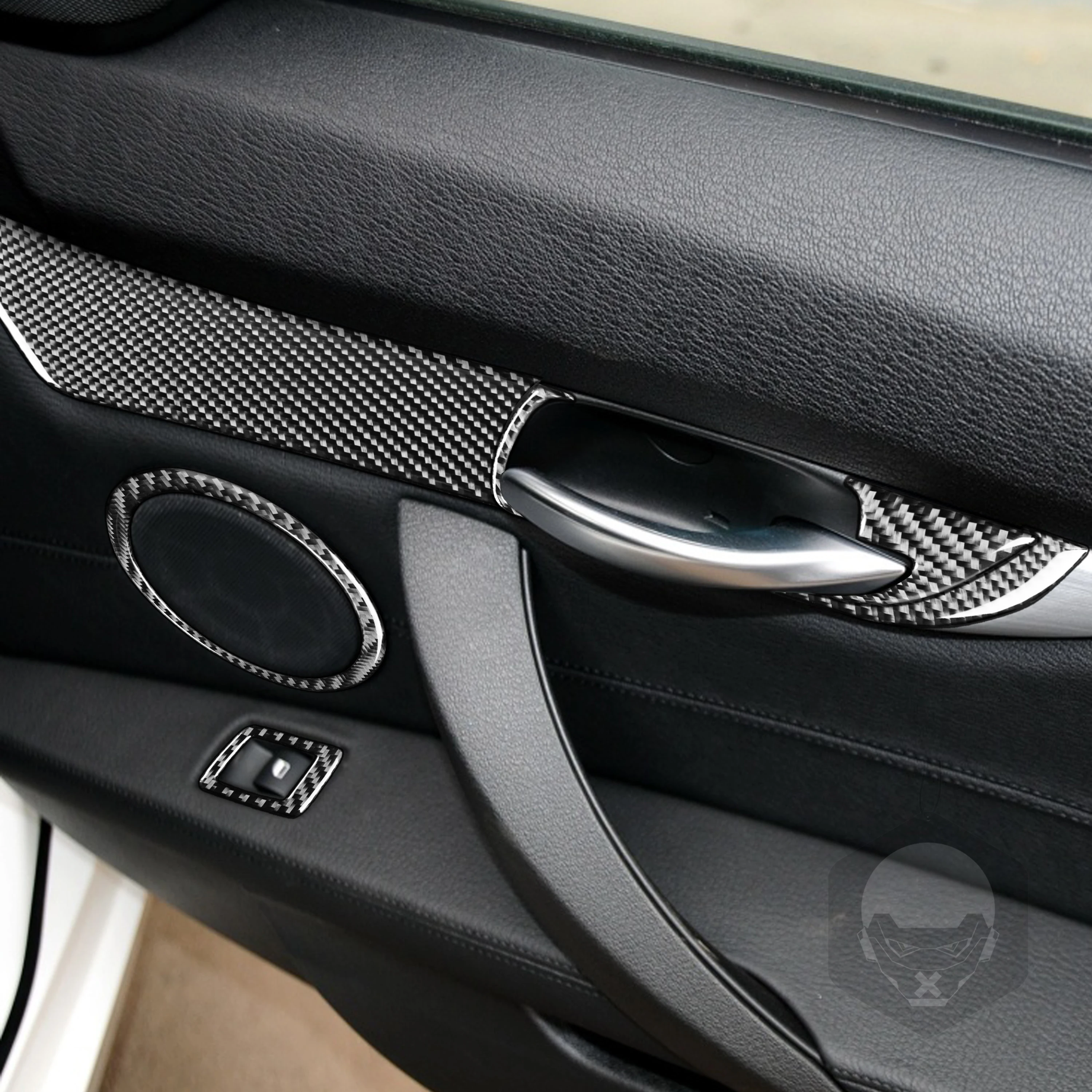 For BMW Z4 E89 2009-2016 Carbon Fiber door handle Window lifting horn Panel Cover Car Interior Accessories Decorative Sticker