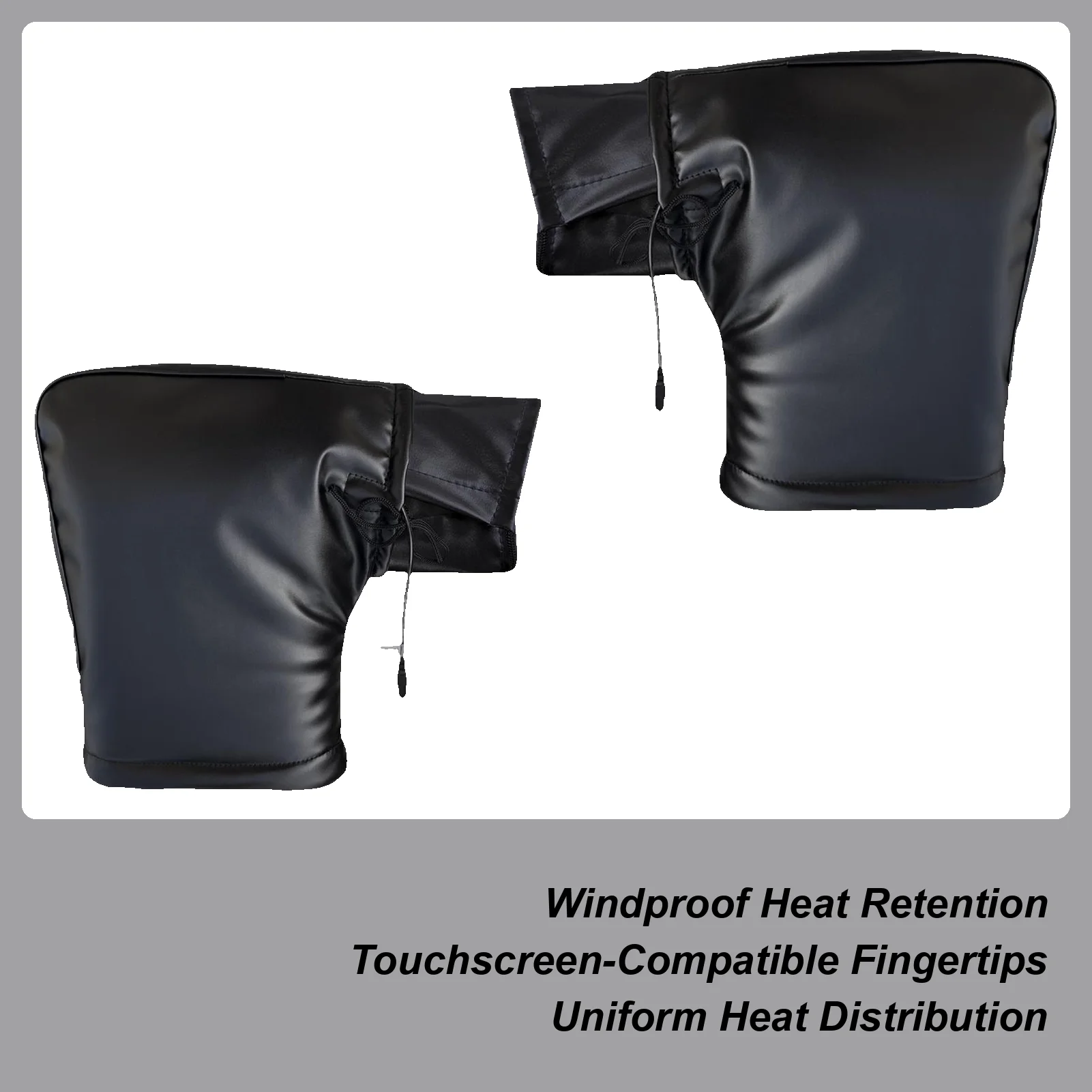 

Heated Snowmobile Handlebar Muffs Overheating Prevention Riding Gauntlets Motorbike Handle Grip Gloves For Scooters ATVs