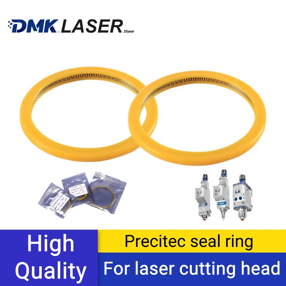 Precitec fiber laser seal ring Spring Seal PTFE O-Rings For Pro Cutter1.0 2.0 Light Cutter Protective Lens Yellow Seals