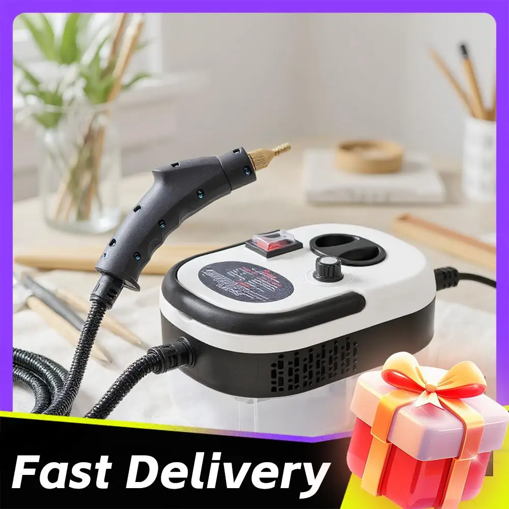 

Пароочиститель ручной 2500 Вт, 220 В, с насадками-щетками, бытовой пароочиститель, аппарат для паровой чистки под давлением для мебели и автомобилей