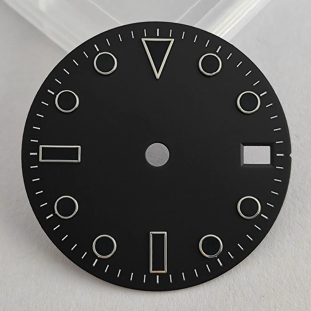 قرص ساعة NH35 عالي الجودة 28.5 ملم غير مضيء مناسب لملحقات ساعة الحركة NH35 NH36