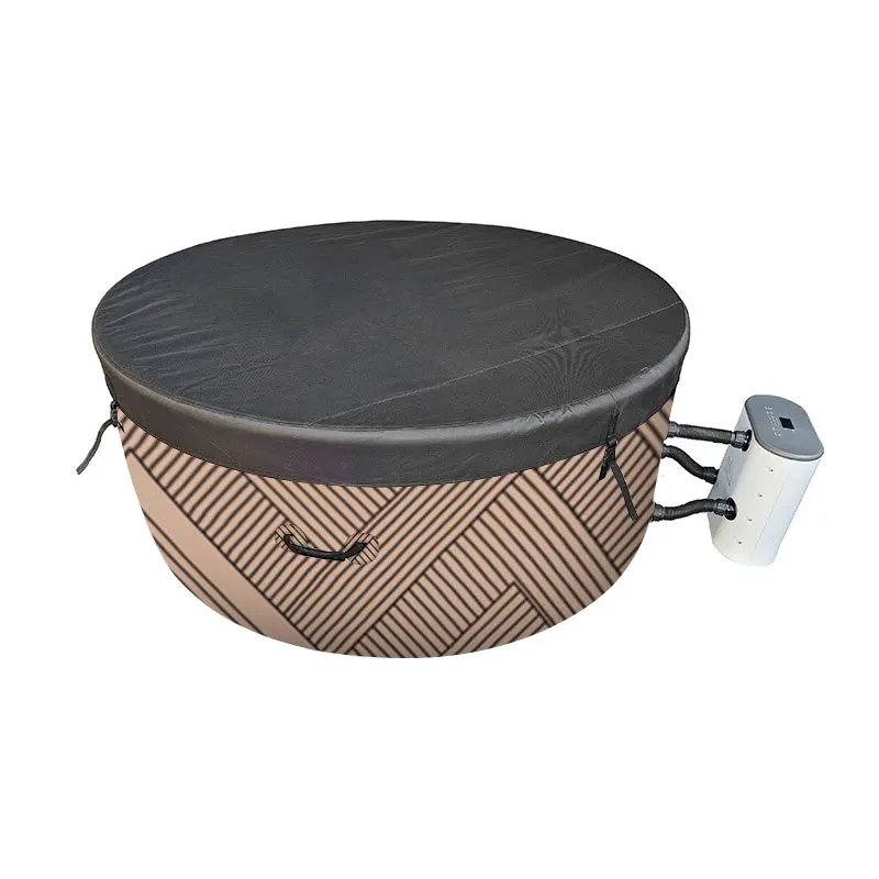 

Outdoor heated tub 4 to 6 person size spa tub