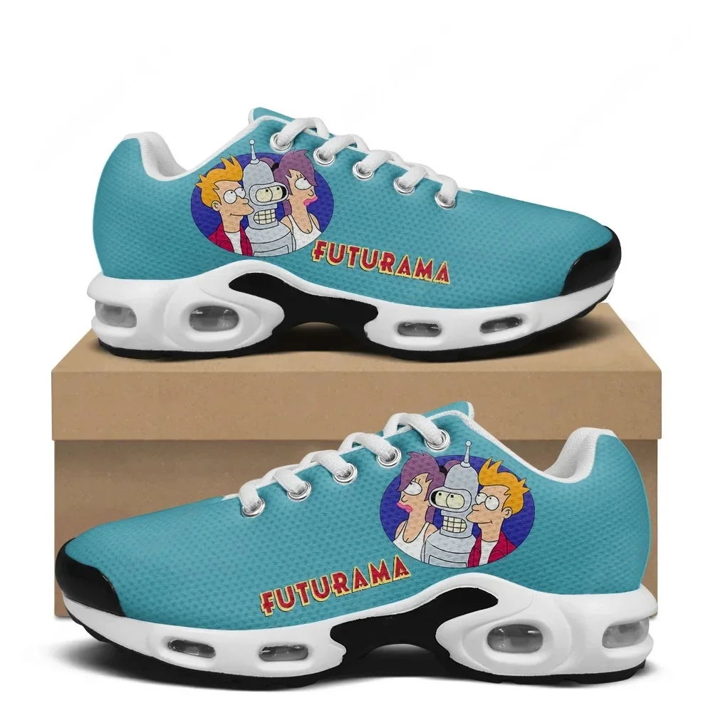 

Спортивные кроссовки F-Futurama на воздушной подушке, милые аниме-кроссовки, мужская, женская и подростковая обувь высокого качества, изготовленные на заказ, сетчатые кроссовки