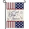 AIBIIN 4th of July Garden Flag, Independence Day God Bless America Yard Outdoor Decoration for Outside Double Sided American jjp