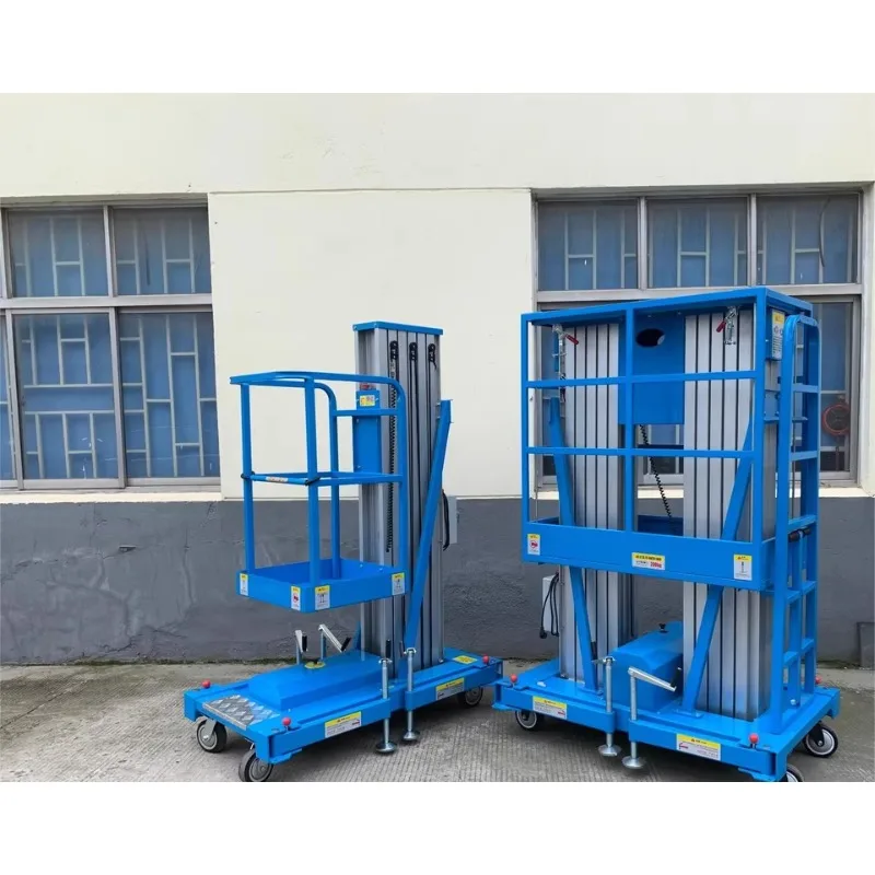 Aluminum Alloy Electric Hydraulic Lift Table 4M 6M 8M 12M Mobile Small Aerial Work Platform for Construction & Warehouse