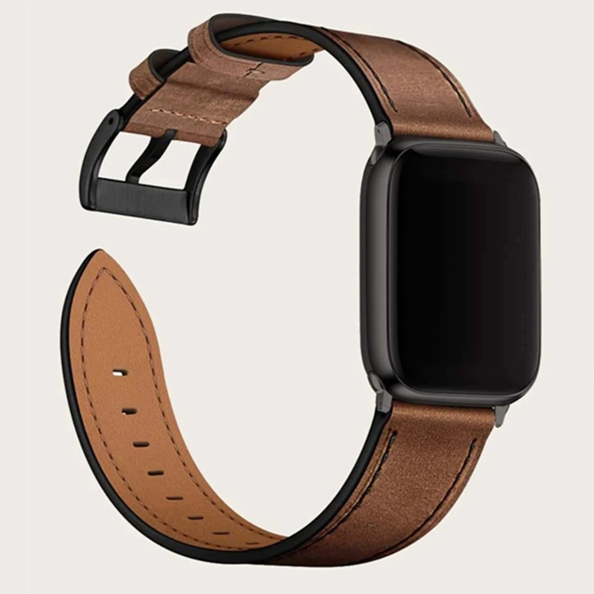 Ремешок из натуральной кожи для Apple Watch Series Ultra 8 7 6 5 4 3, модный спортивный браслет для iWatch 38/40/41/42/44/45/49 мм