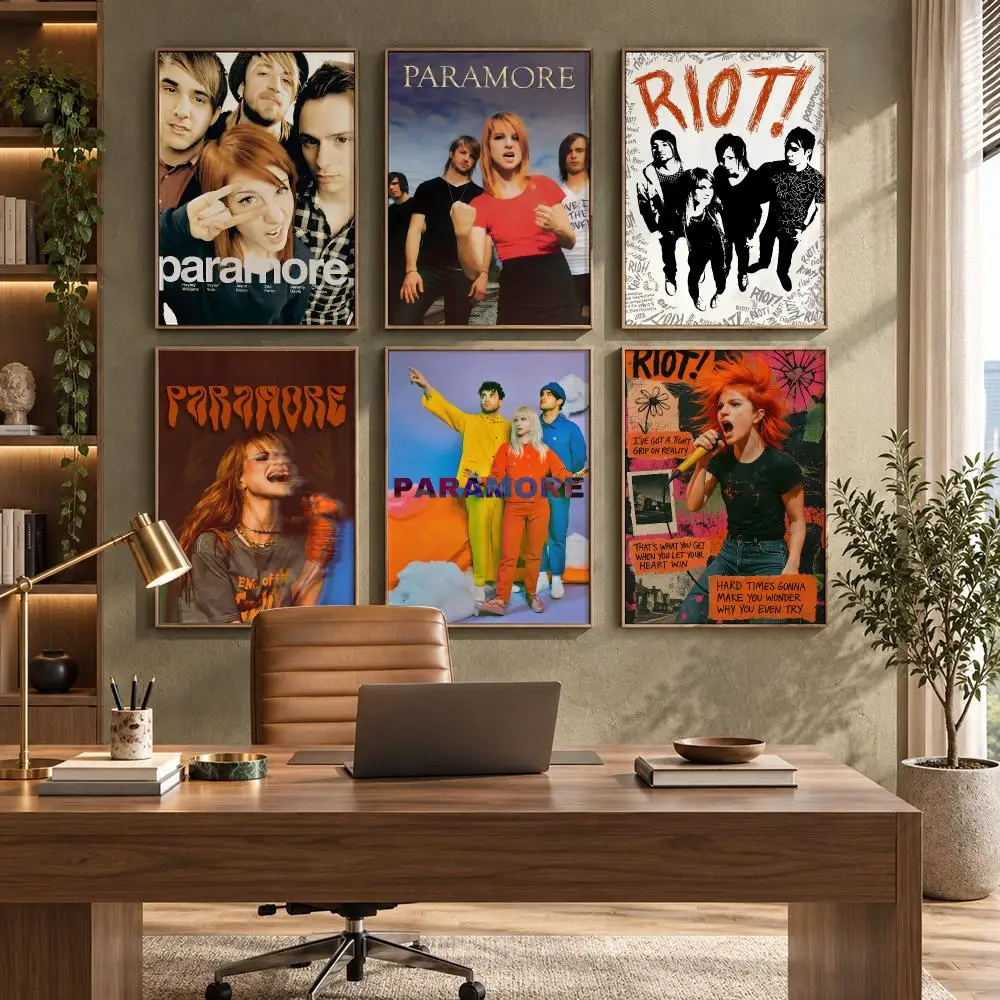 Band P-Paramore Poster High-Quality Waterproof Wall Decal for Study, Living Room & Garage, Great Gift for Fans