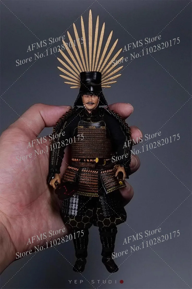 YEP STUDIO NR.0009 Figurka kolekcjonerska w skali 1/12 Toyotomi Hideyoshi, japoński strateg wojskowy, 15 cm, figurka akcji żołnierza.