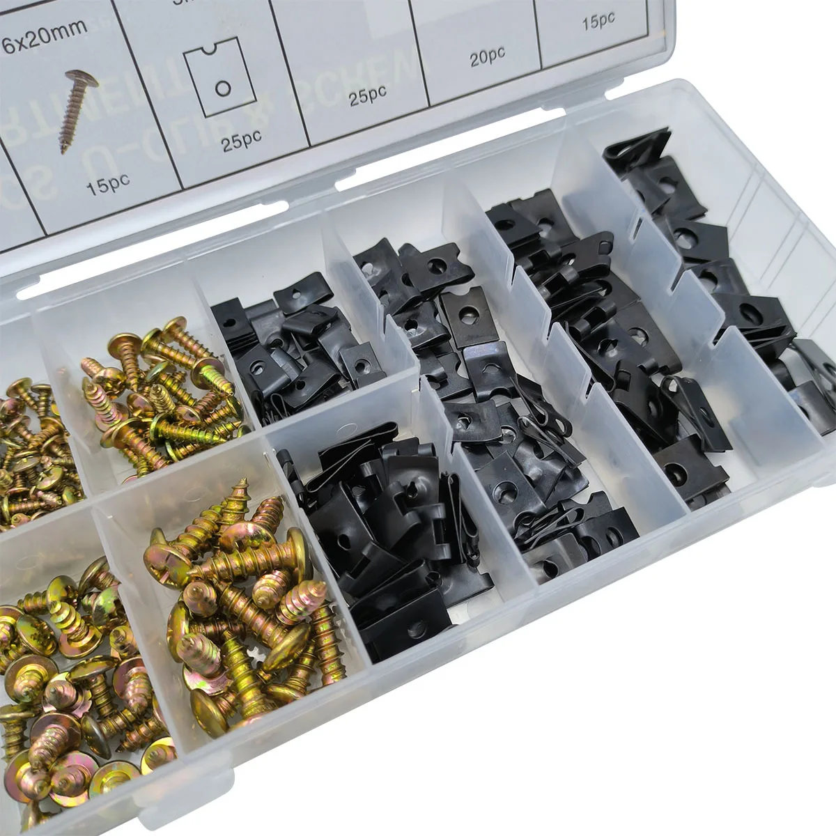 

Набор U-образных зажимных винтов, 220 шт., комплект крепежных элементов для строительства, ремонта и монтажа