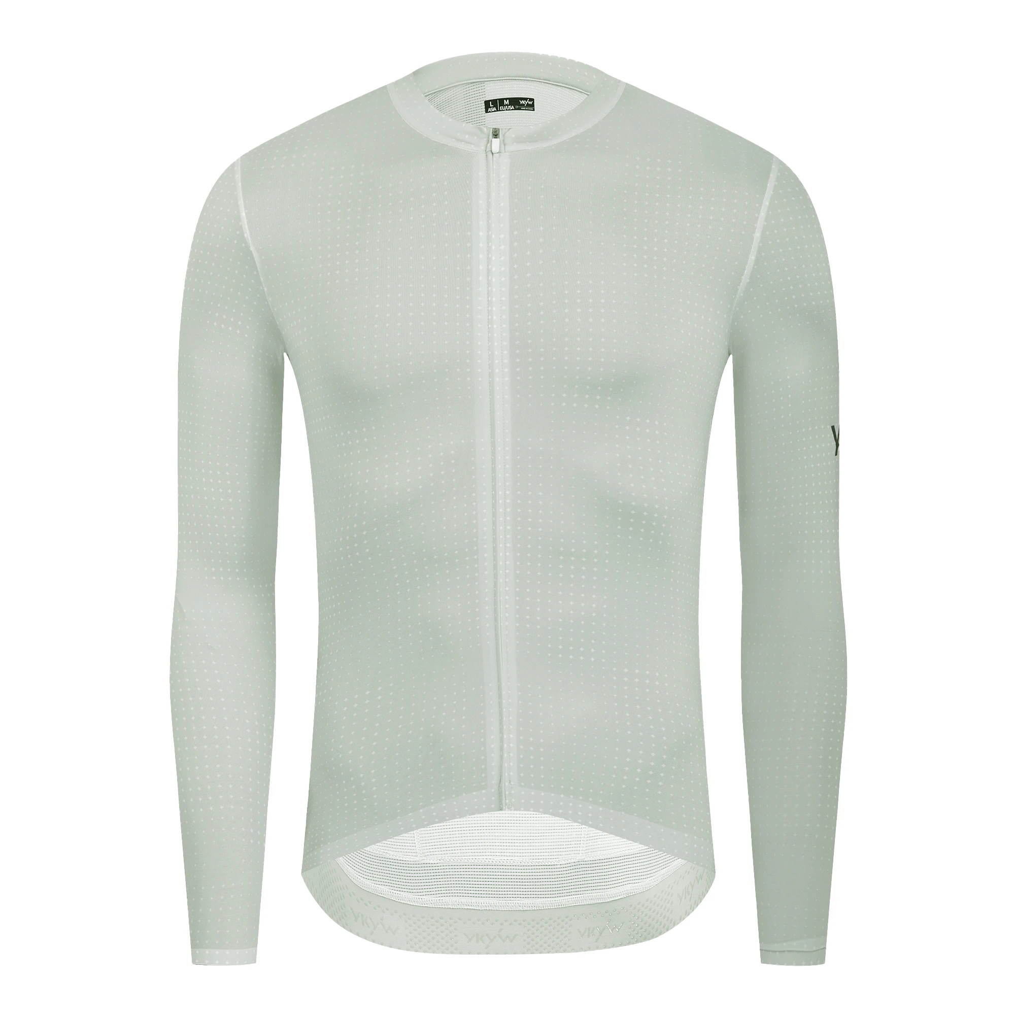 YKYWBIKE Herren Nahtloses Langarm-Radtrikot UPF 50+ Atmungsaktiv Schnelltrocknend MTB-Fahrradshirt Rennrad-Oberteil für Frühling Herbst – Detail 17