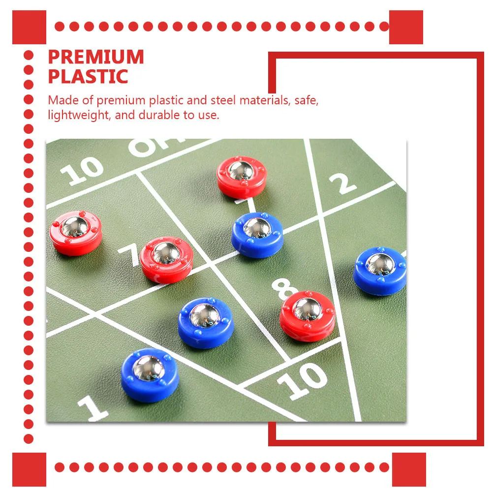 

12 Pcs Steel Plastic Rolling Beads for Tabletop Game Accessories Family Fun Durable Smooth Movement Hand Eye Coordination Finger