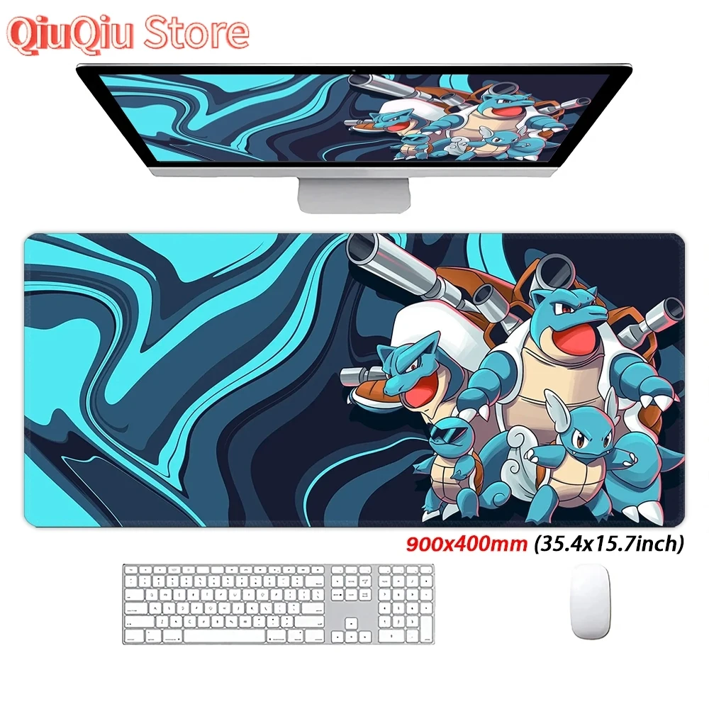 

Коврик для мыши в стиле аниме Pokemon Battle Type Персонализированный коврик для мыши Большой коврик для мыши Игровой удлиненный настольный коврик