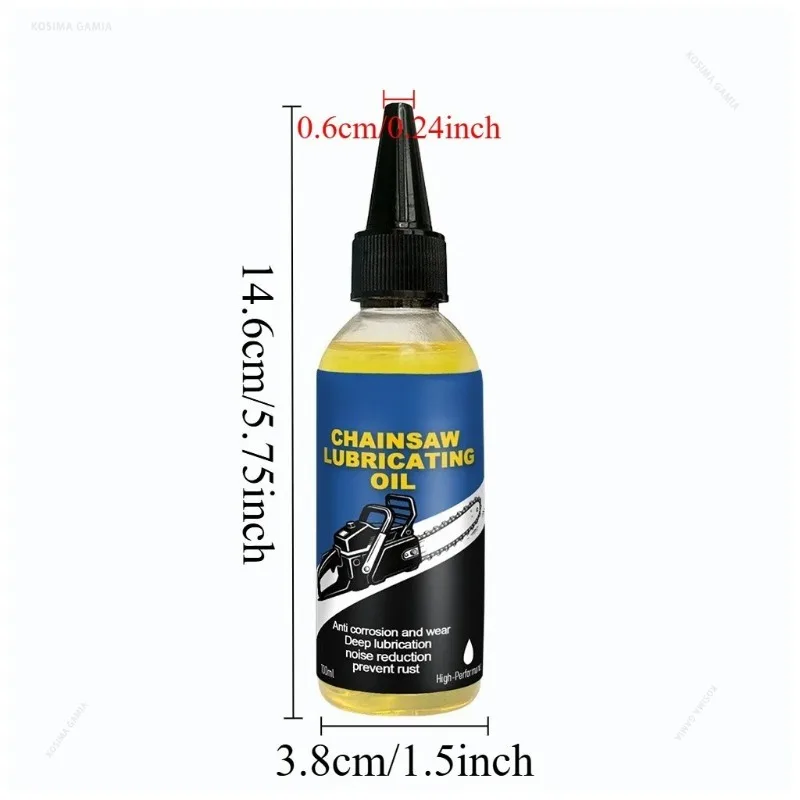 Bike Chain Lubricant 100ml Chainsaw Lubricant Oil Rust‑Proof Deep Penetrating Lubricant Hedge Trimmer Multi‑Purpose Lubricant