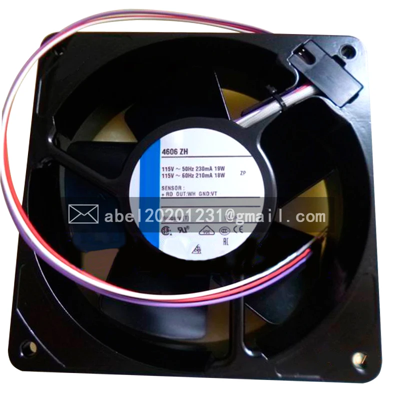 BRAND NEW 4606ZH 4606 ZH 115VAC 19W/18W 5WIRE ORIGINAL COOLING FAN COOLER 12038 12CM 120*120*38MM