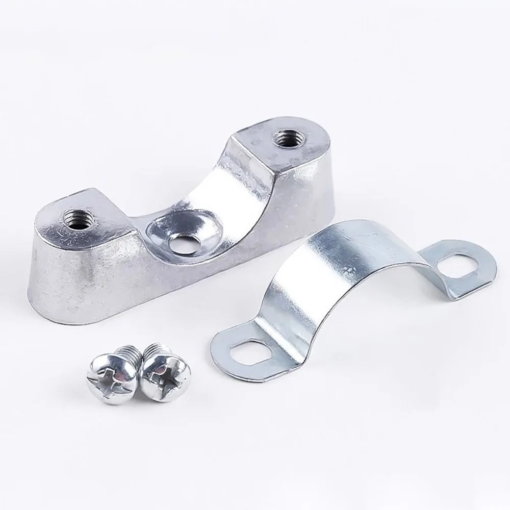 5/10 Pz 16mm-50mm Morsetto Per Tubi Regolabile Hardware di Fissaggio In Lega di Alluminio/304 In Acciaio Inox Hardware di Fissaggio Clip Fissa