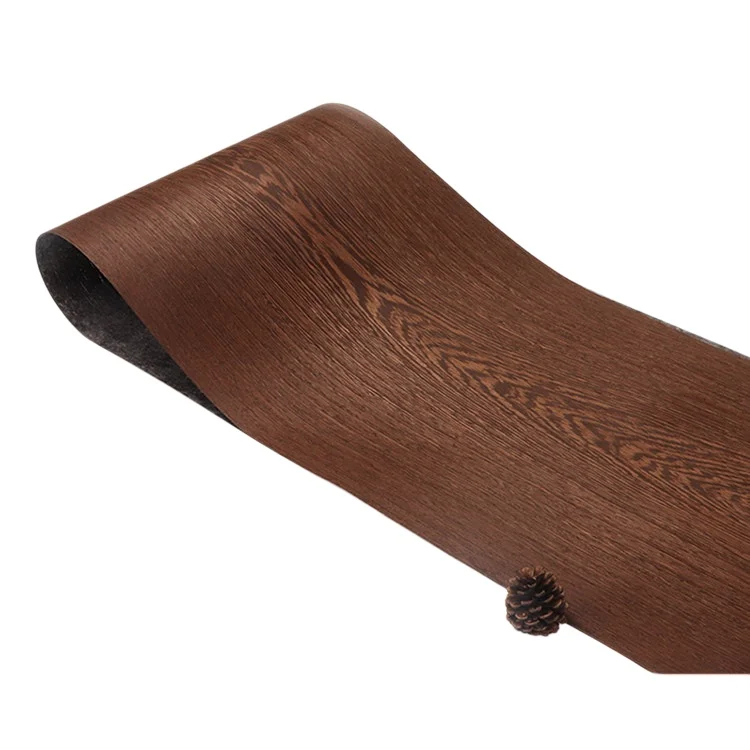 Natural Wenge Grain Veneer, 0.25mm, 220x32cm, For Display Table Surface Veneering & Cabinet Refinishing.